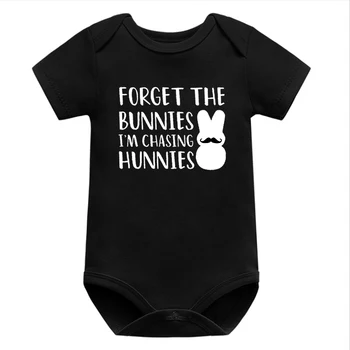 Unutmak Tavşanlar Gömlek Paskalya Bodysuit Bebek Kız Komik Paskalya Gömlek paskalya tavşanı Yenidoğan Giysileri Onun için Hediye Paskalya için