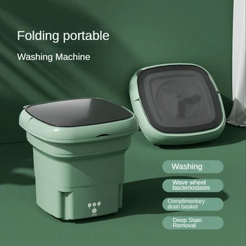 Taşınabilir Katlanabilir Çamaşır Makinesi Mini Çamaşır Yıkama İçin Küçük Parça Giyim Daireler, Yurtlar AB Tak