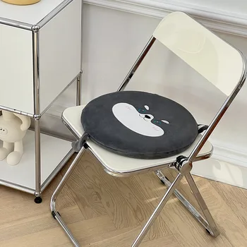 Şeffaf Katlanır Sandalye Akrilik Plastik Kristal Cafe Ev Oturma Odası sırtlı sandalye Dropshipping