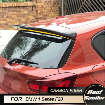 Karbon Fiber arka çatı spoileri BMW 1 Serisi İçin F20 116i 120i 118i M135i 2012-2018 arka çatı Kanat Spoiler Fiber Cam