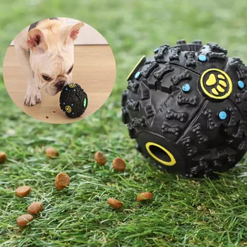 Moestar Köpek Maması Oyuncak Pet Sızıntı Topu Köpek Aperatif Top Renk Garip Gıcırtılı Oyuncak Bite Dayanıklı Ses Çiğnemek Oyuncak Bulmaca Topu